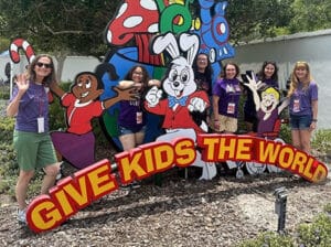 MCC student service trip to Give Kids the World in Florida